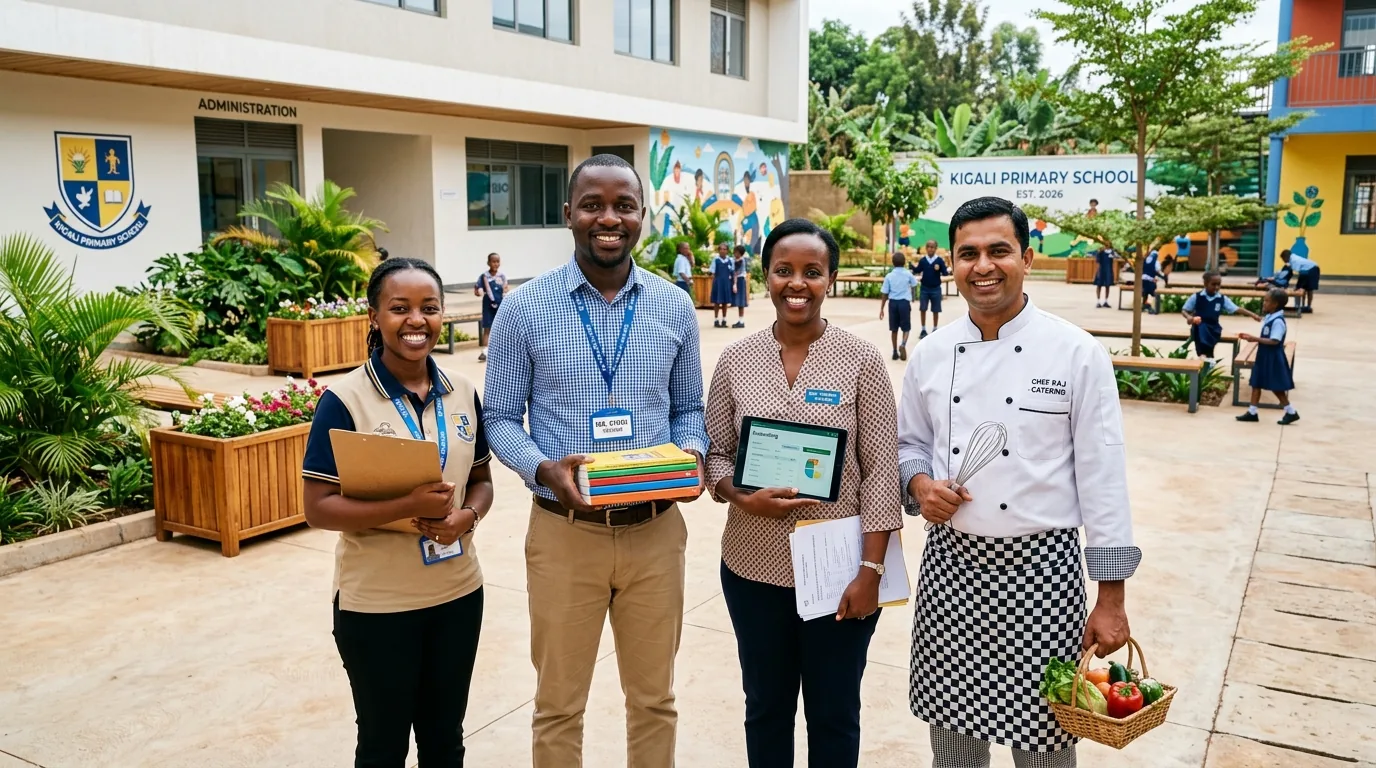 English, Kinyarwanda and French